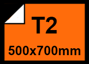 carta Carta Fluorescente ARANCIO t2, 90gr Formato t2 (50x70cm), 90grammi x mq, 1 lato colorato, 1 lato bianco bra357t2