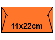 carta QPaper CRYSTAL Arancione formato 11x22cm, 100gr rugB710.50.10