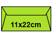 carta QPaper CRYSTAL Verde formato 11x22cm, 100gr rugB710.53.10