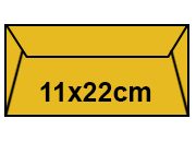carta QPaper CRYSTAL Giallo formato 11x22cm, 100gr rugB710.55.10
