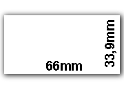 wereinaristea EtichetteAutoadesive mm66x33,86 BIANCO, adesivo Permanente,  (33,86x66)angoli a spigolo, per ink-jet, laser e fotocopiatrici, su foglio A4 (210x297mm) BRA1000
