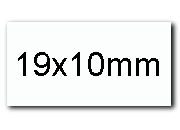 wereinaristea EtichetteAutoadesive 19x10mm(10x19) CartaBIANCA angoli a spigolo 280 etichette su foglio A4 (210x297mm), adesivo permanente, per ink-jet, laser e fotocopiatrici. (10x19mm) BRA1056