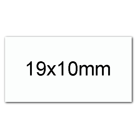 wereinaristea EtichetteAutoadesive 19x10mm(10x19) CartaBIANCA angoli a spigolo 280 etichette su foglio A4 (210x297mm), adesivo permanente, per ink-jet, laser e fotocopiatrici. (10x19mm).