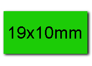 wereinaristea EtichetteAutoadesive 19x10mm(10x19) CartaVERDE angoli a spigolo 280 etichette su foglio A4 (210x297mm), adesivo permanente, per ink-jet, laser e fotocopiatrici. (10x19mm) BRA1056ve