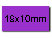 wereinaristea EtichetteAutoadesive 19x10mm(10x19) CartaVIOLA angoli a spigolo 280 etichette su foglio A4 (210x297mm), adesivo permanente, per ink-jet, laser e fotocopiatrici. (10x19mm) BRA1056vi