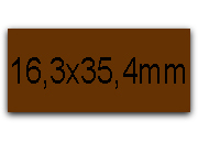 wereinaristea EtichetteAutoadesive 16,3x35,4mm(35,4x16,3) CartaMARRONE BRA1060ma.