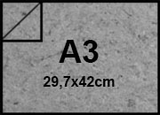 carta Cartoncino REMAKE Favini, 120gr, SMOKE formato A3 (29,7x42cm), 120grammi x mq BRA107A3