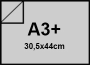 carta Cartone monolucido80, 0,7mm, 450gr, a3+ GRIGIO, formato a3+ (30,5x44cm), 450grammi x mq bra1090a3+
