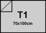 carta Cartone monolucido80, 0,7mm, 450gr, t1 GRIGIO, formato t1 (70x100cm), 450grammi x mq bra1090t1