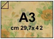 carta CartaDaPacco Millerighe ROSEarancio, 80gr a3 Formato a3 (29,7x42cm), 80grammi x mq BRA112a3
