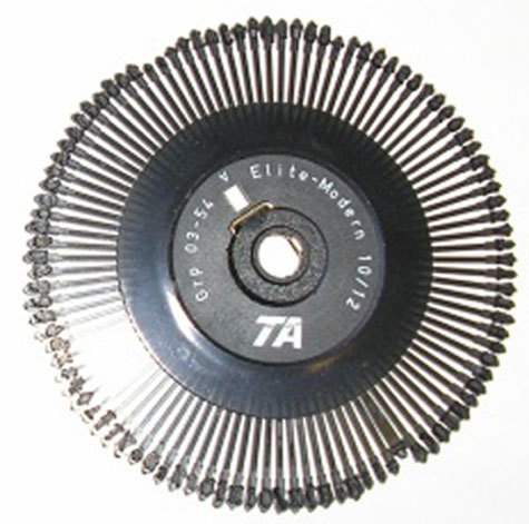 consumabili Margherita di stampa per macchina da scrivere Triumph Adler, gruppo 60-68 Symbol 10 Diametro 8cm. Prodotto ORIGINALE Triumph Adler TA.