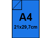 carta CartoncinoPlastificato SirioFedrigoni, BLU, 320gr, A4 Formato A4 (21x29,7cm), 320 grammi x mq (290cartoncino+30plastificazione) bra1270