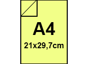carta CartoncinoPlastificato SirioFedrigoni, Giallo2, 320gr, A4   Formato A4 (21x29,7cm), 320 grammi x mq (290cartoncino+30plastificazione) bra1310