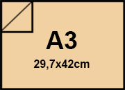 carta Cartoncino SirioFedrigoni. MANILA-AVANA. a3. 220gr Formato a3 (29,7x42cm), 220grammi x mq BRA1285a3