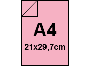 carta CartoncinoPlastificato SirioFedrigoni, ROSA, 320gr, A4   Formato A4 (21x29,7cm), 320 grammi x mq (290cartoncino+30plastificazione) bra138