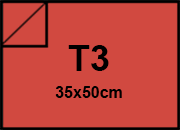 carta SimilLino Zanders Rosso116, 125gr, t3 per rilegatura, cartonaggio, formato t3 (35x50cm), 125 grammi x mq.