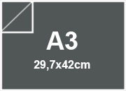 carta SimilLino Zanders Antracite147, 125gr, a3 per rilegatura, cartonaggio, formato a3 (29,7x42cm), 125 grammi x mq bra1506a3