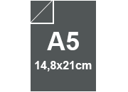 carta SimilLino Zanders Antracite147, 125gr, a5 per rilegatura, cartonaggio, formato a5 (14,8x21cm), 125 grammi x mq.