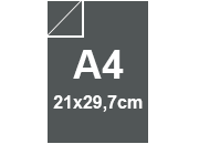 carta SimilLino Zanders Antracite147, 125gr, A4 per rilegatura, cartonaggio, formato A4 (21x29,7cm), 125 grammi x mq bra1506