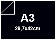 carta CartaLiscia Zanders NERO, 125gr, a3 per rilegatura, cartonaggio, formato a3 (29,7x42cm), 125 grammi x mq.