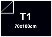 carta CartaLiscia Zanders NERO, 125gr, t1 per rilegatura, cartonaggio, formato t1 (70x100cm), 125 grammi x mq BRA3155t1