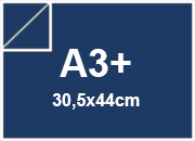 carta CartaLiscia Zanders BLU, 125gr, a3+ per rilegatura, cartonaggio, formato a3+ (30,5x44cm), 125 grammi x mq.
