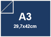 carta CartaLiscia Zanders BLU, 125gr, a3 per rilegatura, cartonaggio, formato a3 (29,7x42cm), 125 grammi x mq BRA1509a3