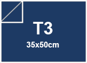 carta CartaLiscia Zanders BLU, 125gr, t3 per rilegatura, cartonaggio, formato t3 (35x50cm), 125 grammi x mq.