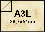 carta Cartoncino MarinaPergamenata, CONCHIGLIA, a3l, 240gr formato a3l (29,7x50cm), 240grammi x mq bra573a3l