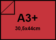 carta SimilLino Zanders RossoChiaro111, 125gr, a3+ per rilegatura, cartonaggio, formato a3+ (30,5x44cm), 125 grammi x mq bra1514a3+