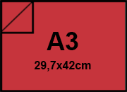 carta SimilLino Zanders RossoChiaro111, 125gr, a3 per rilegatura, cartonaggio, formato a3 (29,7x42cm), 125 grammi x mq bra1514a3