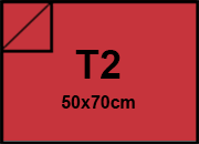 carta SimilLino Zanders RossoChiaro111, 125gr, t2 per rilegatura, cartonaggio, formato t2 (50x70cm), 125 grammi x mq.