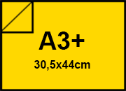 carta CartaLiscia Zanders. GIALLO. 125gr. a3+ per rilegatura, cartonaggio, formato a3+ (30,5x44cm), 125 grammi x mq BRA1518a3+
