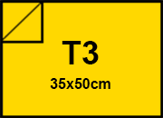 carta CartaLiscia Zanders. GIALLO. 125gr. t3 per rilegatura, cartonaggio, formato t3 (35x50cm), 125 grammi x mq.