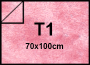 carta Cartoncino MarinaPergamenata, RosaCorallo t1, 175gr Formato t1 (70x100cm), 175grammi x mq.