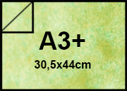 carta Cartoncino MarinaPergamenata, ALGA, a3+, 175gr bra332a3+.