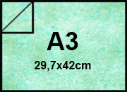 carta Cartoncino MarinaPergamenata, AZZURRO, a3, 175gr formato a3 (29,7x42cm), 175grammi x mq bra333a3