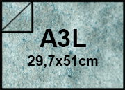 carta Cartoncino MarinaPergamenata, Azzurro a3l, 175gr 207, Formato a3l (29,7x50cm), 175grammi x mq.