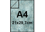 carta Cartoncino MarinaPergamenata, Azzurro A4, 175gr 207, Formato A4 (21x29,7cm), 180grammi x mq.