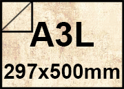 carta Carta Pergamena BIANCO, a3l, 110gr formato a3l (29,7x50cm), 110grammi x mq bra1181a3l