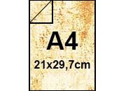carta Cartoncino Pergamena AVORIO, A4, 140gr Avorio, formato A4 (21x29,7cm), 140grammi x mq bra284