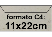 carta Buste Tintoretto Melange Fedrigoni Angora, formato C4 (11x22cm), 95grammi x mq bra161C4