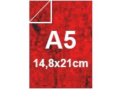 carta CartaMarmorizzata ROSSO, a5, 100gr Formato a5 (14,8x21cm), 100grammi x mq BRA175a5