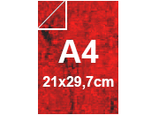carta CartaMarmorizzata ROSSO, A4, 100gr Formato A4 (21x29,7cm), 100grammi x mq bra175