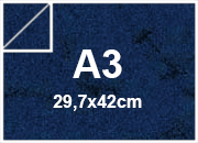 carta CartaMarmorizzata BLU, a3, 100gr Formato a3 (29,7x42cm), 100grammi x mq.