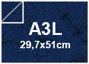 carta Cartoncino Marmorizzata BLU, a3l, 170gr Blu, formato a3l (29,7x50cm), 170grammi x mq.
