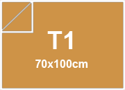 carta Cartoncino The Tube Favini TOFFEE, 120gr CARAMELLO, formato t1 (70x100cm), 1s: patinato da un solo lato, 120grammi x mq.