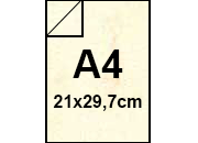 carta Cartoncino PelleElefante, BIANCO, A4, 125gr Formato A4 (21x29,7cm), 125grammi x mq bra253