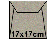 carta Buste gommate Majestic Favini Metallizzato LUXUS REAL SILVER, formato Q1 (17x17cm), 120grammi x mq bra1845Q1