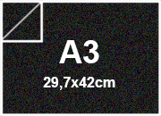 carta Cartoncino MajesticFavini, BlackSatin 250gr, a3 BLACK SATIN, formato a3 (29,7x42cm), 250grammi x mq bra1863a3